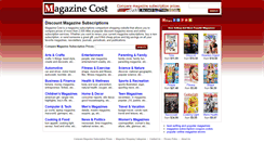 Desktop Screenshot of magazinecost.com